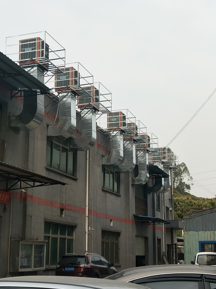 打磨車間環(huán)?？照{(diào)降溫工程